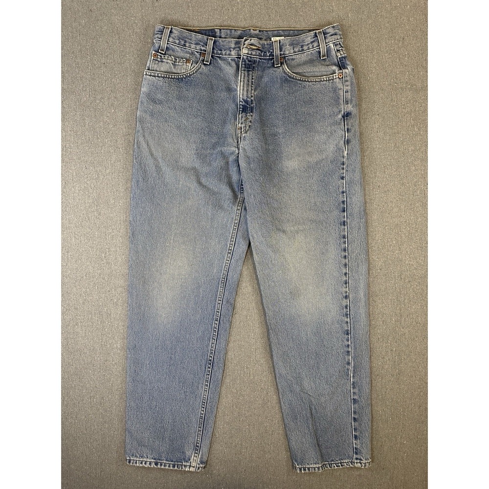 Vintage Levi's 550 Relaxed Men's Jeans 36x31 Light Wash 100% Cotton 1999 Y2K